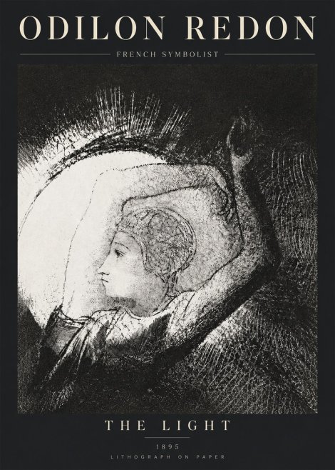 Odilon Redon The Light No3 - Plakát