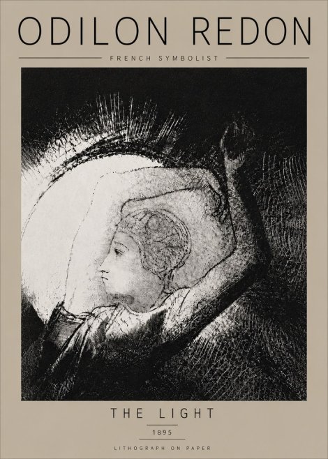Odilon Redon The Light No6 - Plakát