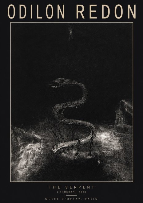 Odilon Redon The Serpent No2 - Plakát
