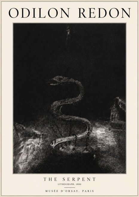 Odilon Redon The Serpent No3 - Plakát