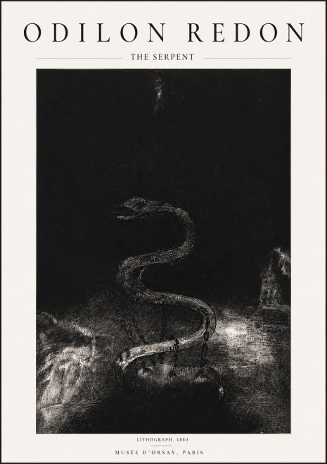 Odilon Redon The Serpent No5 - Plakát