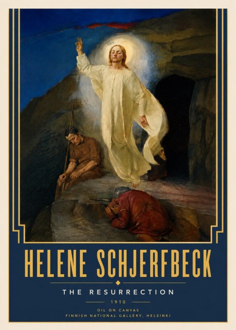 Helene Schjerfbeck The Resurrection No4 - Plakát
