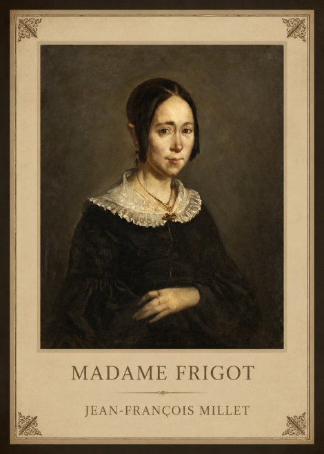 Jean-François Millet Madame Frigot No1 - Plakát