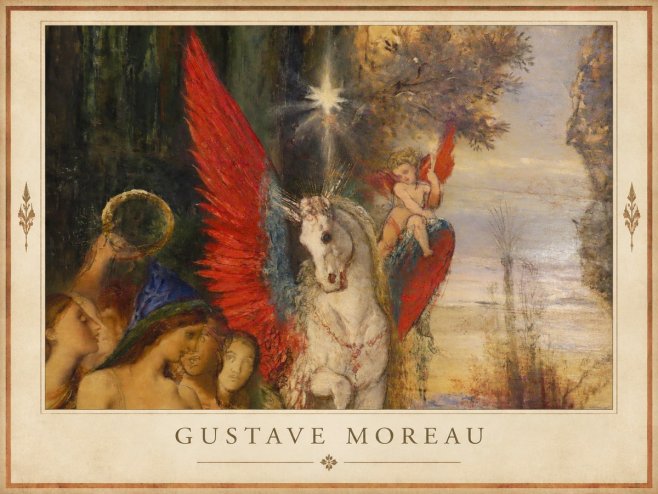 Gustave Moreau Pegasus No1 - Plakát