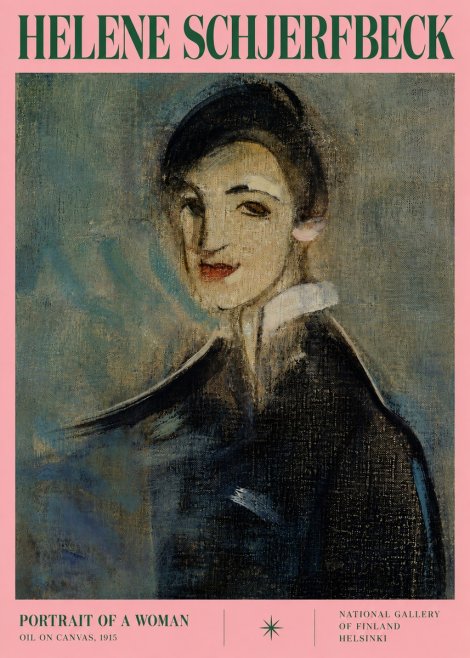 Helene Schjerfbeck Portrait of a Woman II No3 - Plakát