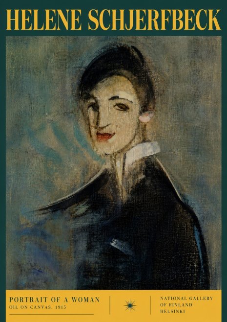 Helene Schjerfbeck Portrait of a Woman II No5 - Plakát