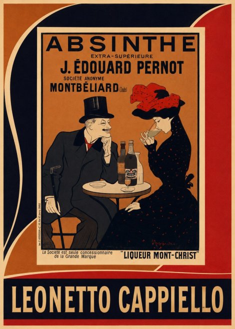 Leonetto Cappiello Absinthe J. Édouard Pernot No4 - Plakát