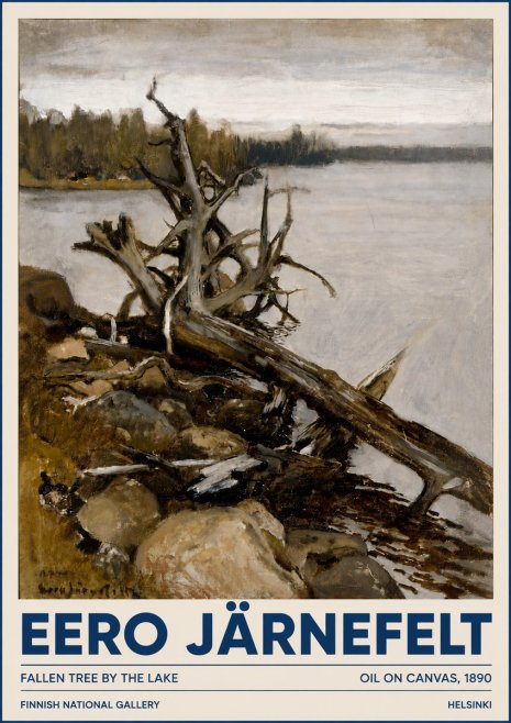 Eero Järnefelt Fallen Tree by the Lake No3 - Plakát