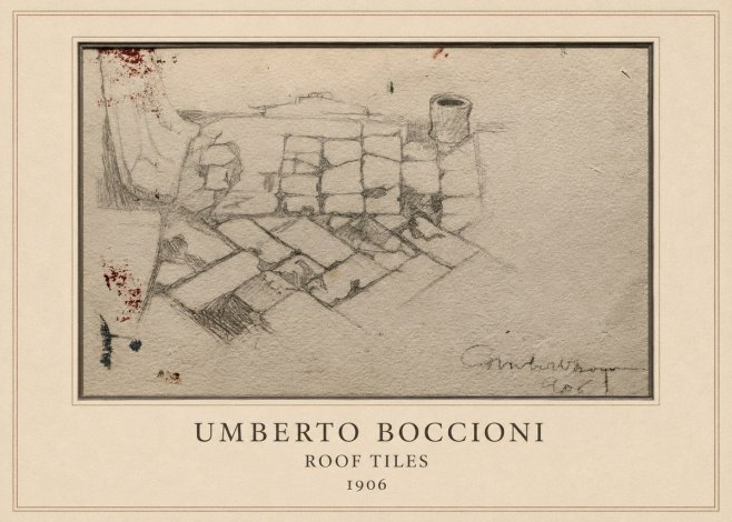 Umberto Boccioni Roof Tiles No4 - Plakát