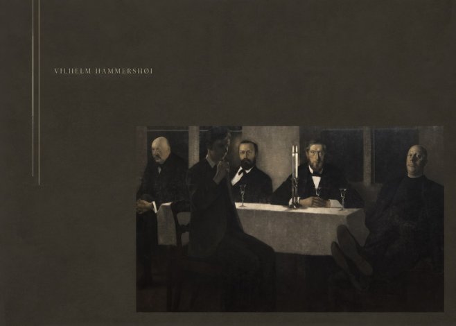 Vilhelm Hammershøi Five Portraits II No3 - Plakát