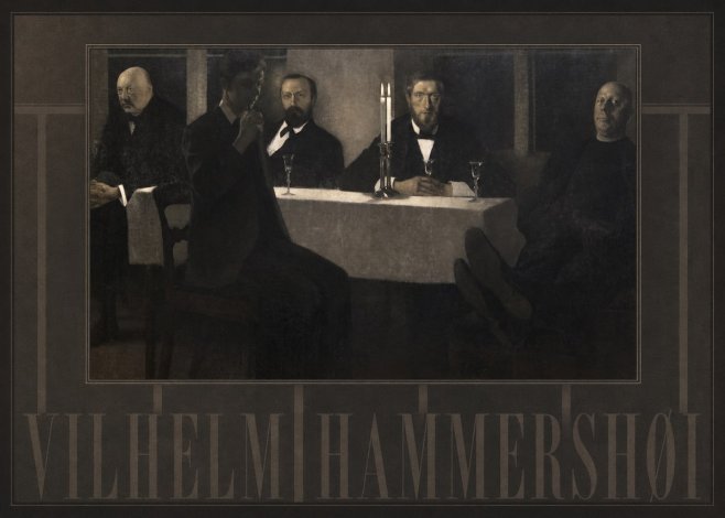 Vilhelm Hammershøi Five Portraits II No4 - Plakát