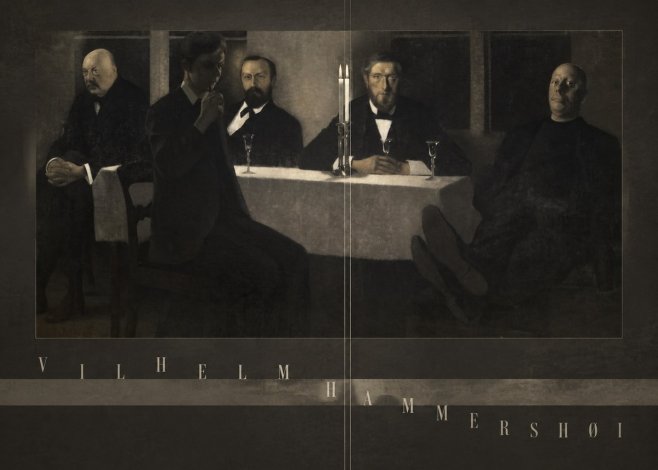 Vilhelm Hammershøi Five Portraits II No6 - Plakát
