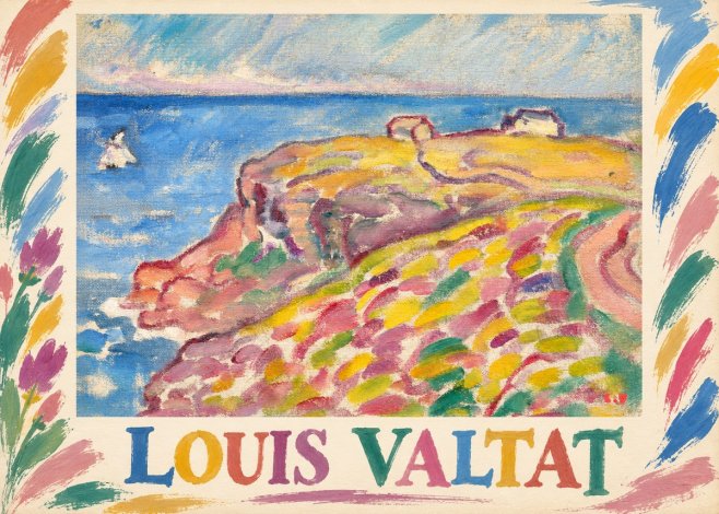 Louis Valtat Coastal Landscape with Bather No1 - Plakát
