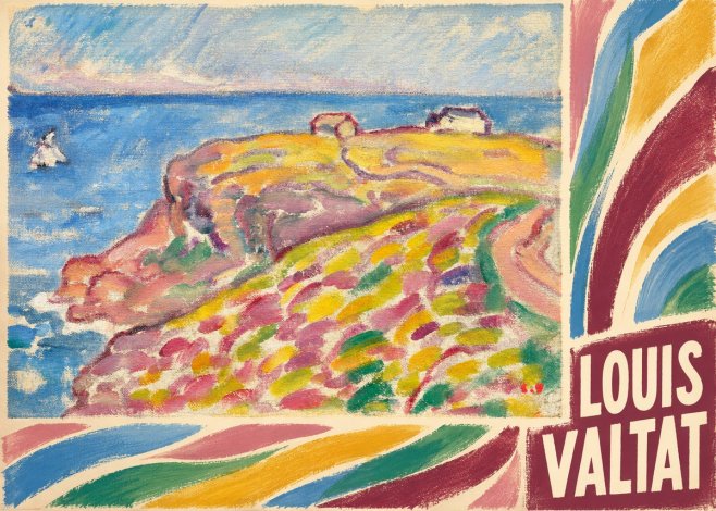 Louis Valtat Coastal Landscape with Bather No6 - Plakát