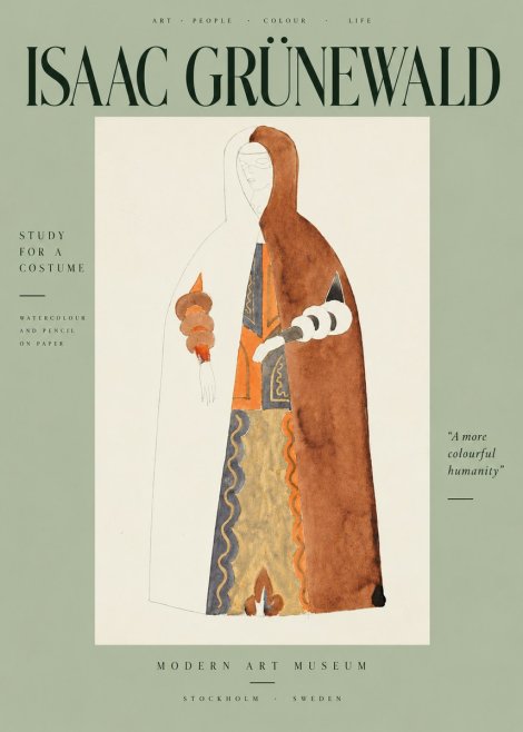 Isaac Grünewald Study for a Costume I No5 - Plakát