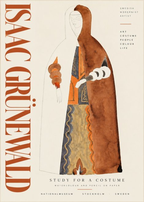 Isaac Grünewald Study for a Costume I No6 - Plakát