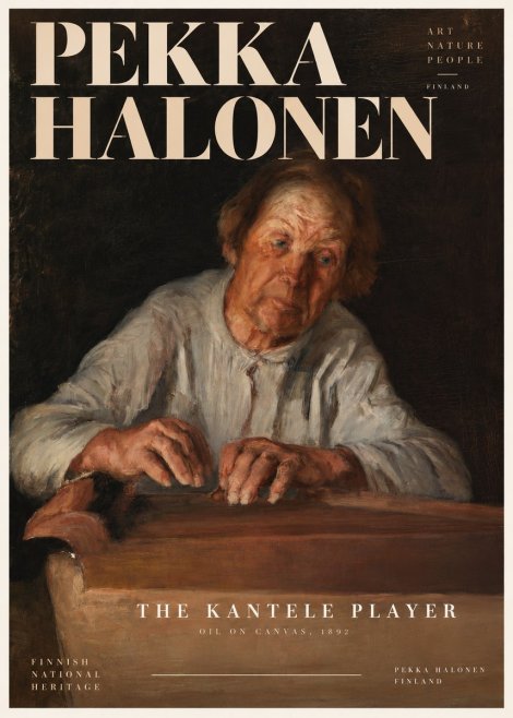 Pekka Halonen The Kantele Player No2 - Plakát