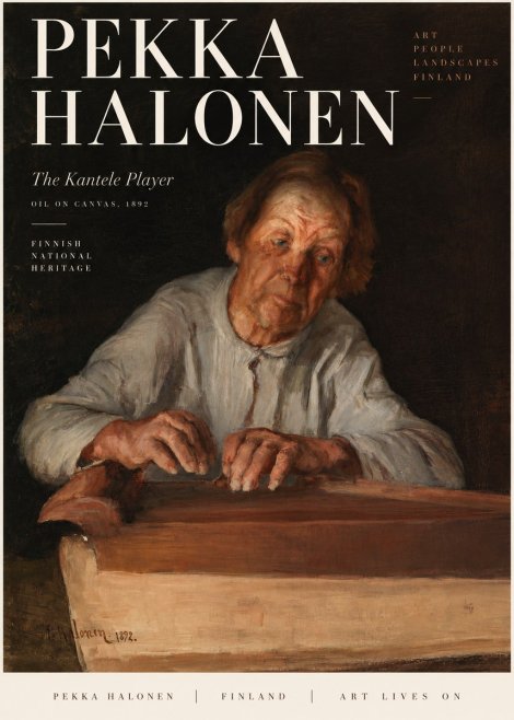 Pekka Halonen The Kantele Player No3 - Plakát