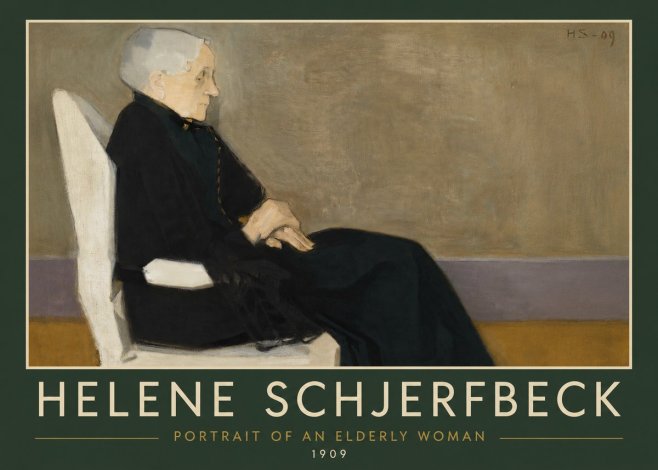 Helene Schjerfbeck Portrait of an Elderly Woman No4 - Plakát