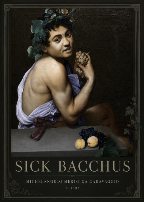 Michelangelo Merisi da Caravaggio Sick Bacchus No1 - Plakát