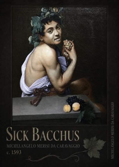 Michelangelo Merisi da Caravaggio Sick Bacchus No2 - Plakát