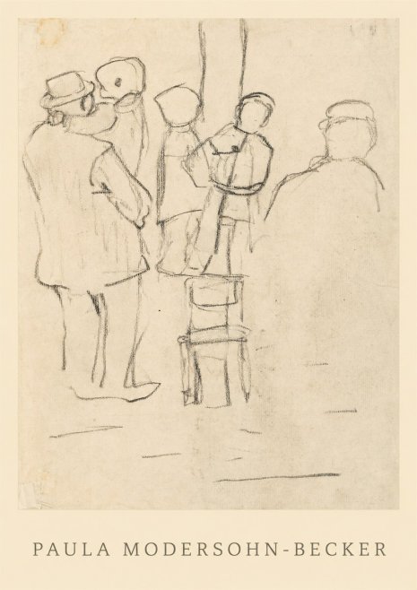 Paula Modersohn-Becker Studies of Figures No1 - Plakát
