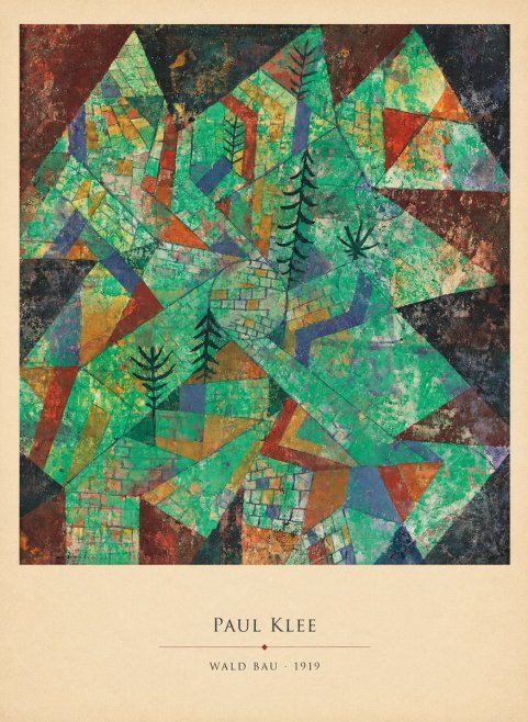 Paul Klee Wald Bau No4 - Plakát