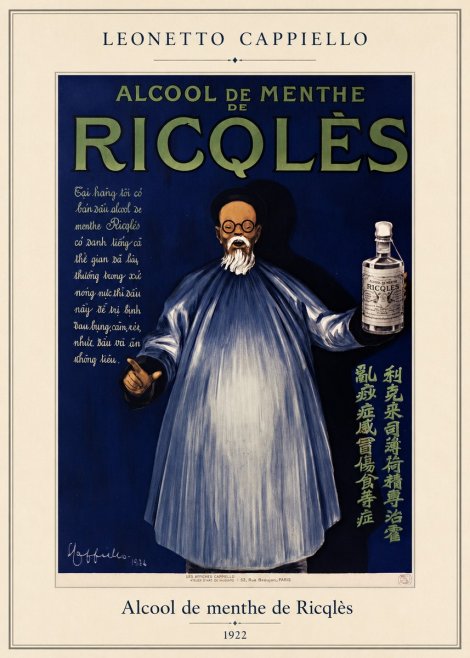 Leonetto Cappiello Alcool De Menthe De Ricqlès II No4 - Plakát