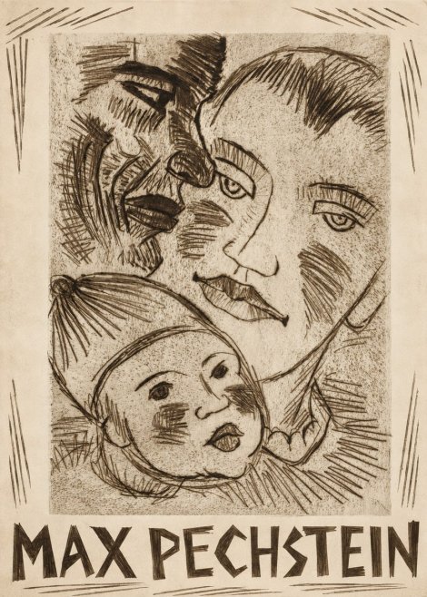 Max Pechstein Fischerfamilie No2 - Plakát
