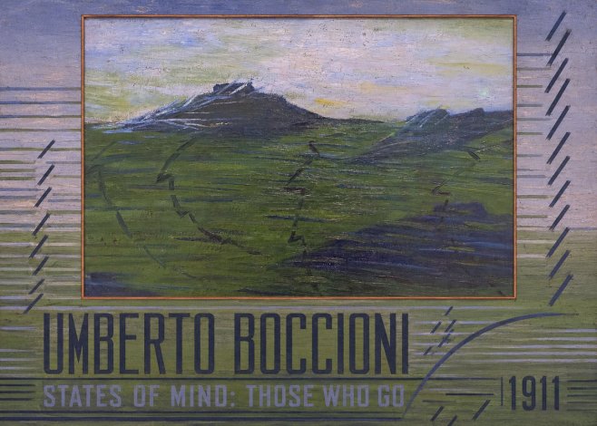 Umberto Boccioni States of Mind: Those Who Go No3 - Plakát
