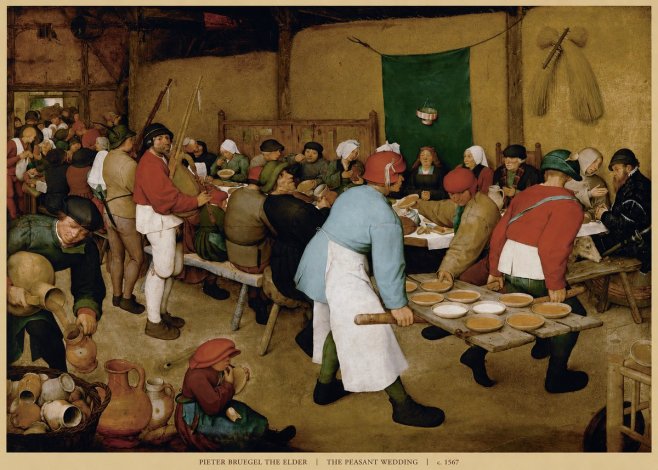 Pieter Bruegel The Peasant Wedding IV No6 - Plakát