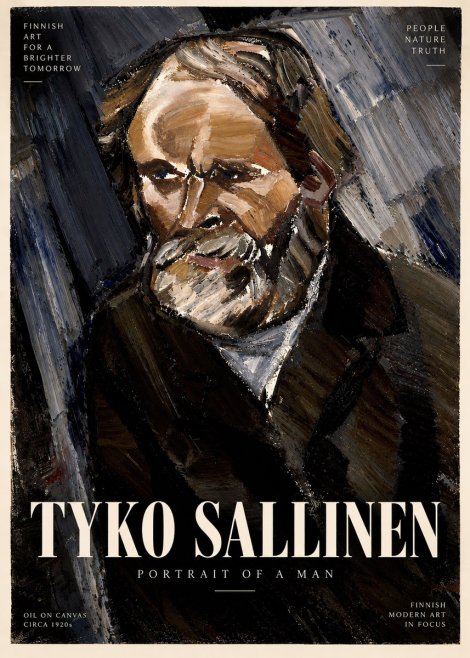 Tyko Sallinen Portrait of a Man III No4 - Plakát
