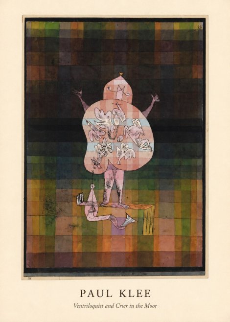 Paul Klee Ventriloquist and Crier in the Moor No4 - Plakát