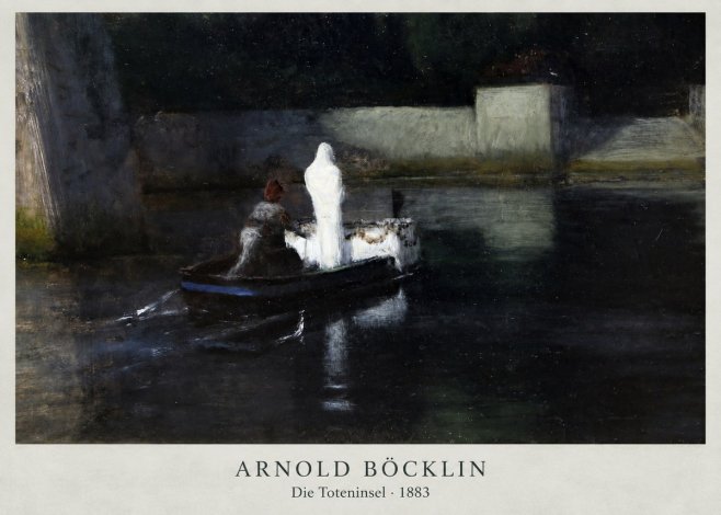 Arnold Böcklin Die Toteninsel III No2 - Plakát