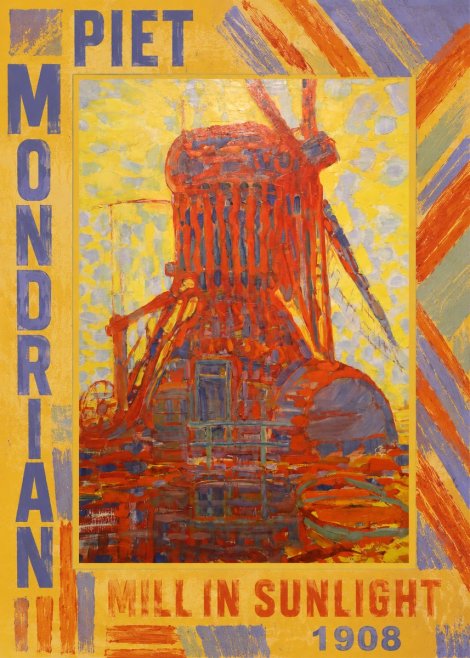 Piet Mondrian Mill in Sunlight No4 - Plakát