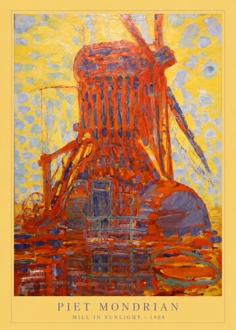 Piet Mondrian Mill in Sunlight No6 - Plakát