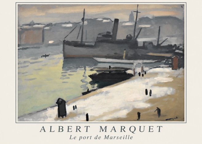 Albert Marquet Le Port De Marseille I No1 - Plakát
