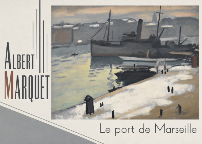 Albert Marquet Le Port De Marseille I No4 - Plakát