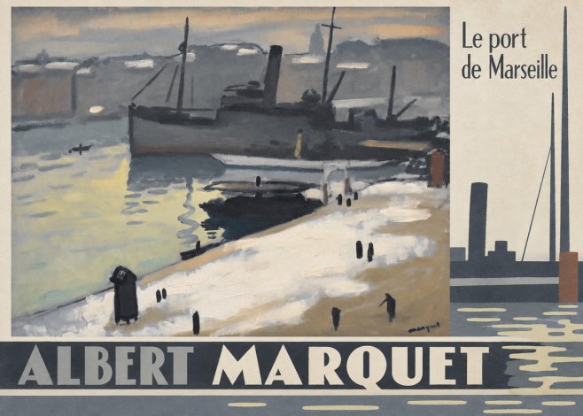 Albert Marquet Le Port De Marseille I No6 - Plakát