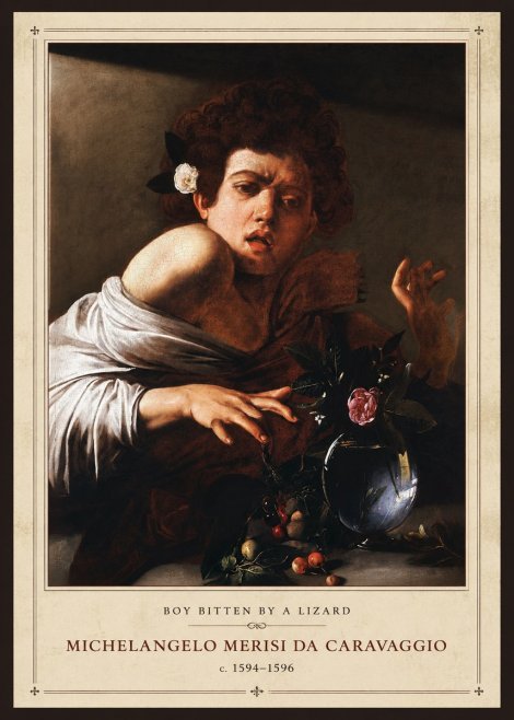 Michelangelo Merisi da Caravaggio Boy Bitten by a Lizard No1 - Plakát