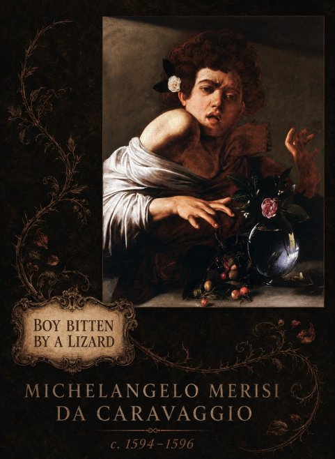 Michelangelo Merisi da Caravaggio Boy Bitten by a Lizard No6 - Plakát