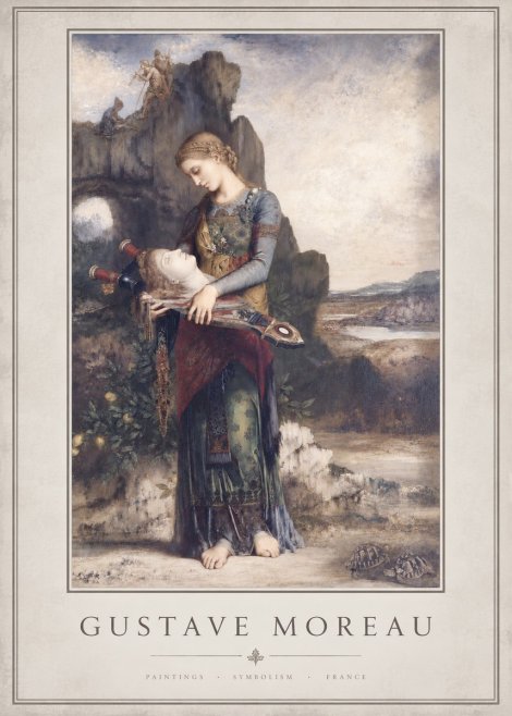 Gustave Moreau Salome with the Head of John the Baptist No3 - Plakát