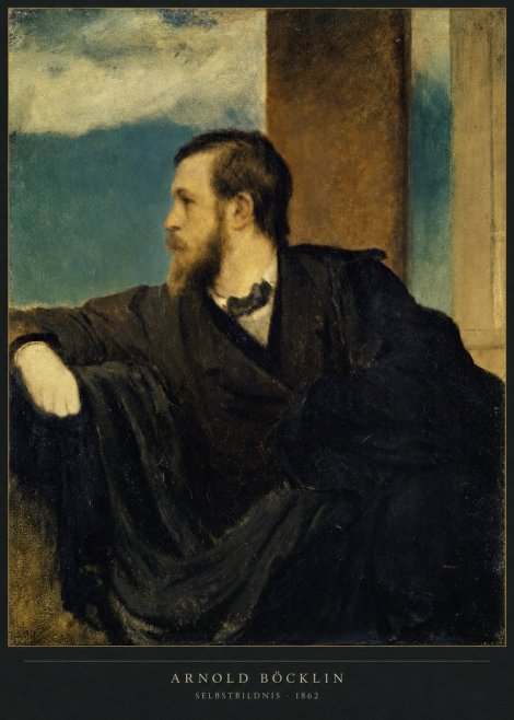 Arnold Böcklin Selbstbildnis No2 - Plakát