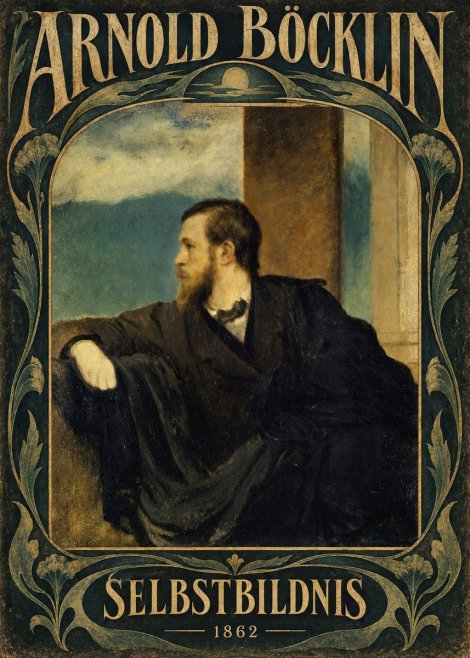 Arnold Böcklin Selbstbildnis No6 - Plakát