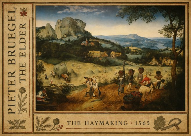 Pieter Bruegel The Haymaking No2 - Plakát