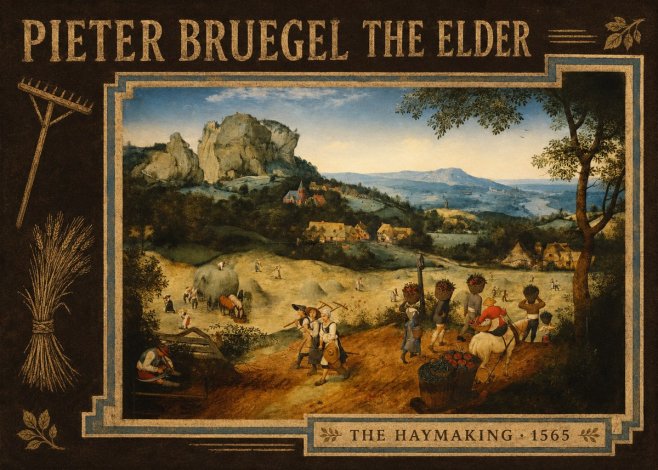 Pieter Bruegel The Haymaking No3 - Plakát