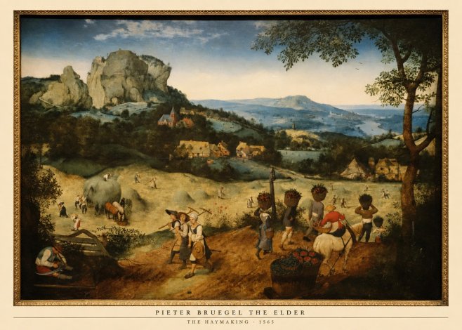 Pieter Bruegel The Haymaking No6 - Plakát