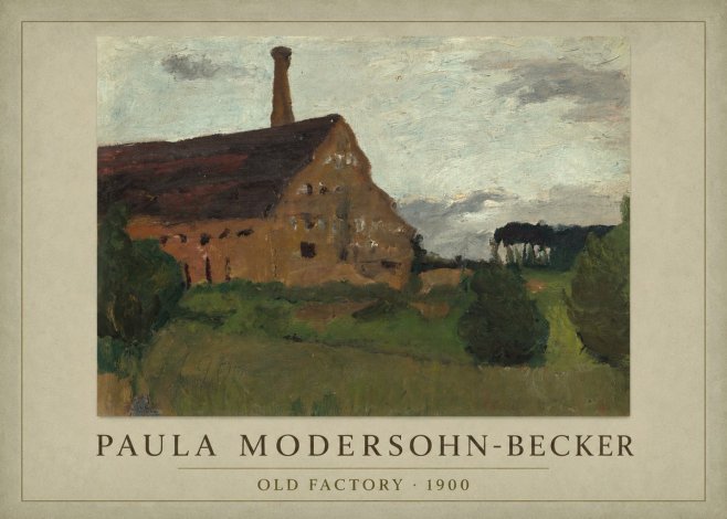 Paula Modersohn-Becker Old Factory No1 - Plakát