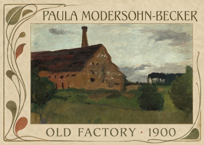 Paula Modersohn-Becker Old Factory No5 - Plakát