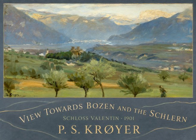P.S. Krøyer View Towards Bozen and the Schlern No3 - Plakát